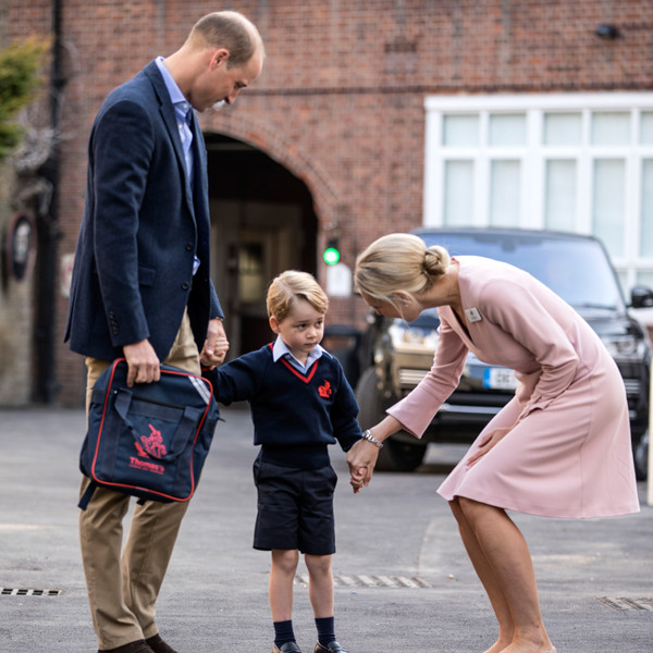 Prince George, Prince William, Thomas's Battersea Prince George, Prince William, Thomas's Battersea
